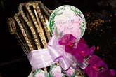 Golden Dress Form Escort Card Holder Rental